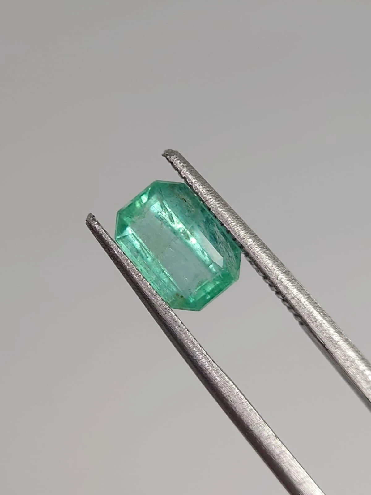 1.42ct Natural Bluish Green Emerald Loose Gemstone From Panjshir Afghanistan — view 3